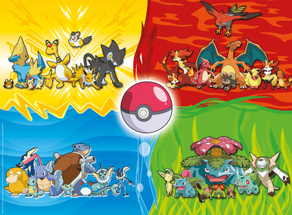 Ravensburger children's puzzle 10035 - Pokémon Types - 150 pieces XXL Pokémon puzzle & 3D puzzle 11257 - Utensilo Pokémon Pikachu - 54 pieces