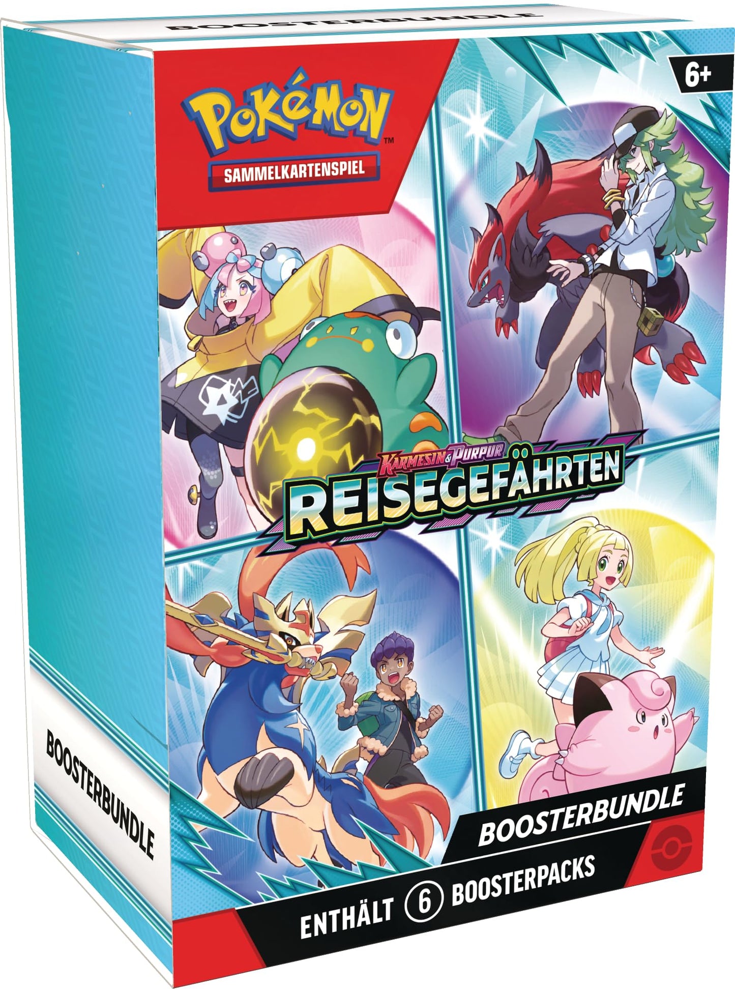 Pokémon Trading Card Game: Booster Bundle Crimson & Purple - Travel Companions (6 Booster Packs)