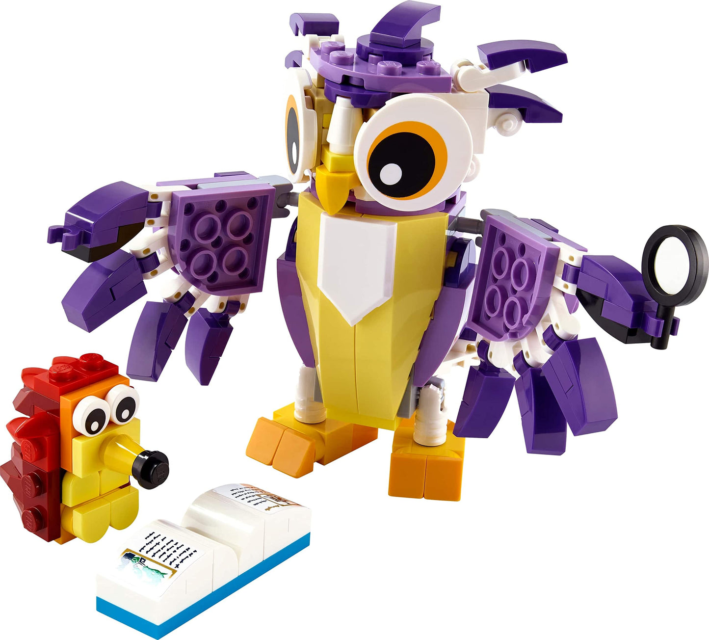 LEGO 31058 Creator Dinosaur Toy, Kids & 31125 Creator 3-in-1 Forest Creatures: Bunny - Owl - Squirrel, Animal Figures Building Set, Toy for Ages 7+