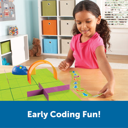 Learning Resources Code & Go Robot Mouse Activity Set, ages 4-8, program robot mouse, strengthens logical thinking and STEM skills.