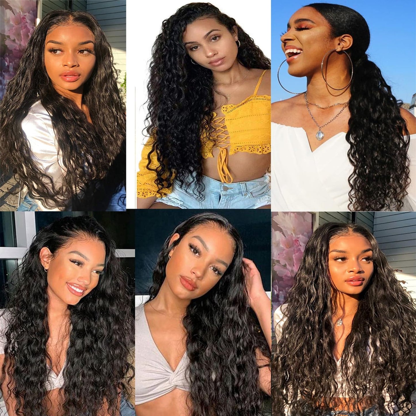 Real hair wig 5x5 lace closure wigs Brazilian water wave frontals wig pre plucked 130 density glueless free part with baby hair 5 inch deep part 9a 22 inch