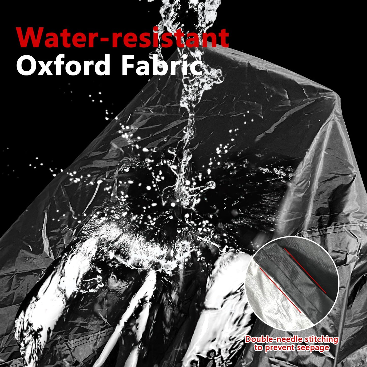 Motorcycle cover, 210D waterproof UV-resistant motorcycle garage, winterproof motorcycle cover for outdoor use, scooter moped cover (245cmx105cmx125cm).