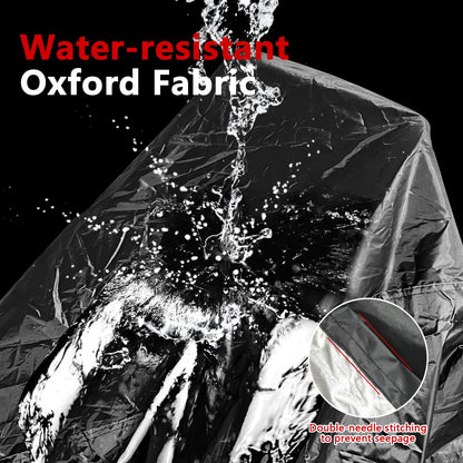 Motorcycle cover, 210D waterproof UV-resistant motorcycle garage, winterproof motorcycle cover for outdoor use, scooter moped cover (245cmx105cmx125cm).