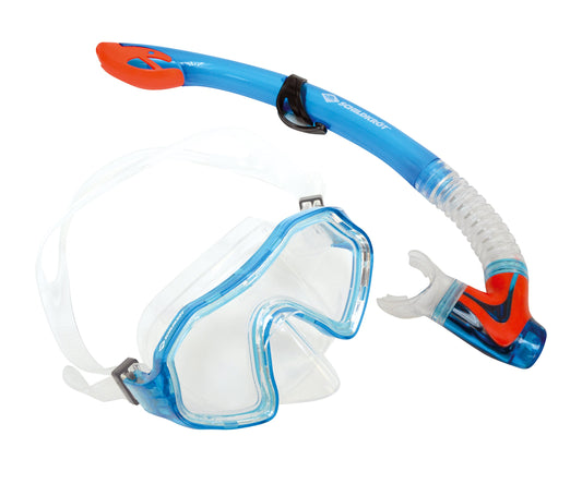 Turtle Kids Snorkel Set Barbados 2-piece, goggles, snorkel, ABC set, Junior diving set, high-quality silicone, cool design, perfect fit, in blister pack, 940011