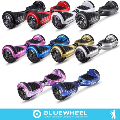 6.5" Premium Hoverboard Bluewheel HX310s - German quality company - Children's safety mode & app - Bluetooth speaker - strong dual motor - LED - Electric skateboard self-balance scooter