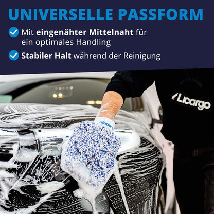 LICARGO® Car Drying Towel XXL 90x60cm - Car wash glove made of ultra soft microfiber