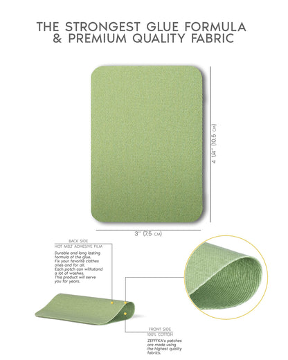ZEFFFKA 8PACK Iron On Patches for Indoor and Outdoor Strongest adhesive 100% cotton Various repair-decorating set 14 pieces Size 3" x 4-1/4" (7.5 cm x 10.5 cm)