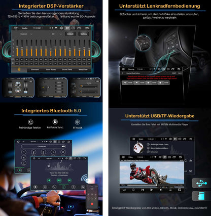 8-Core [4G+64G] Android 12 car radio for VW Golf Passat Jetta Polo Sharan Touran Tiguan T5 GPS navigation Carplay Android Auto DSP Bluetooth 5.0 A2DP DVB-T2 WiFi DAB+ IPS