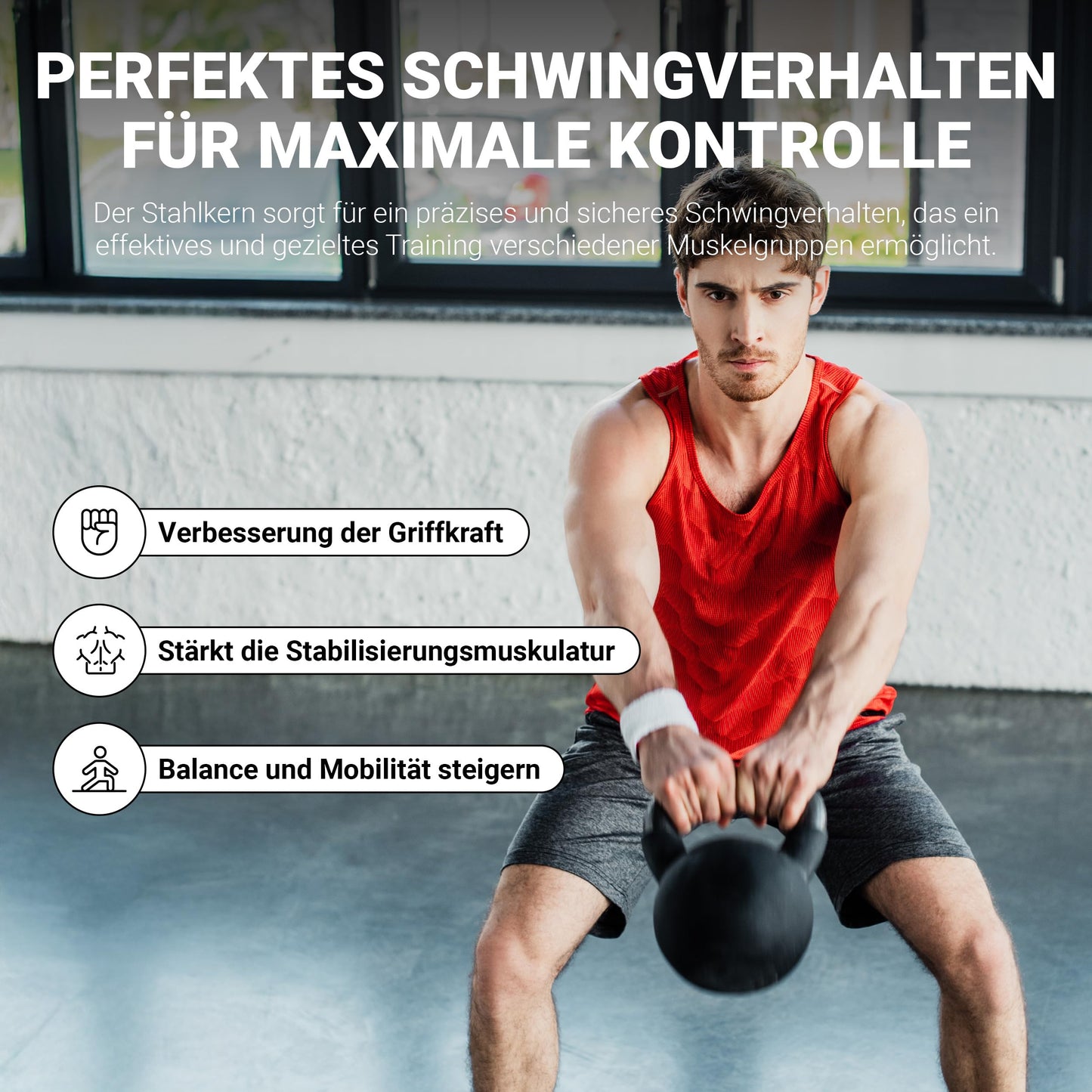 Kettlebell Neoprene 2 - 30 kg incl. exercise poster (6 kg - green) Ball kettlebell