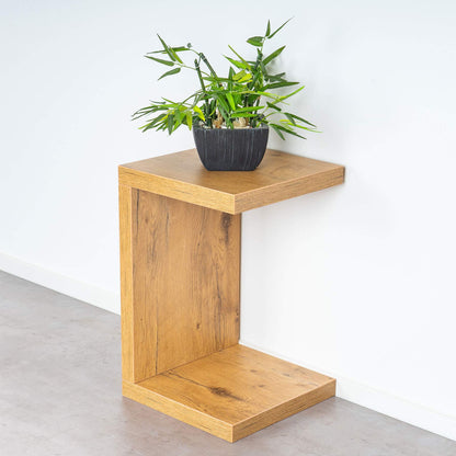levandeo Coffee Table Coco Wood 32x32x50cm Wild Oak Oak Table Side Table Decoration Coffee Table Shelf No Assembly Required Solidly Glued
