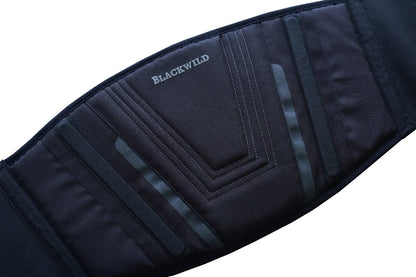 BLACKWILD Kidney Belt Motorcycle| Kidney Belt Motorcycle Men and Women, Basic Black | Effective stabilization kidney warmer lumbar support Kidney Belt (4XL = 155-170cm belly circumference)