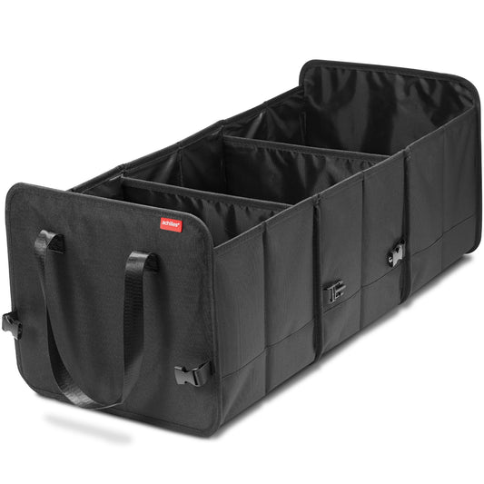 Achilles foldable car trunk box, car organizer, size-adjustable trunk bag, foldable basket, car bag, size-adjustable trunk organizer, velcro attachment on the bottom, 72 x 33 x 30 cm.