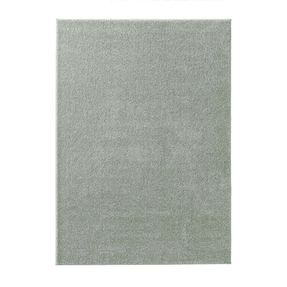 Taracarpet short-pile soft designer plain carpet Madrid for living room, kids room, bedroom, and kitchen suitable mint green 80x150 cm