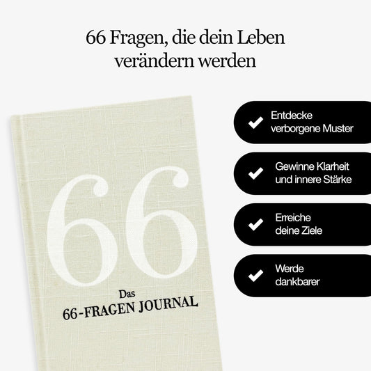 Modern Frame Of Mind 66-Questions Journal - The Original | Featuring 66 reflection exercises for increased self-confidence, clarity, and inner strength.