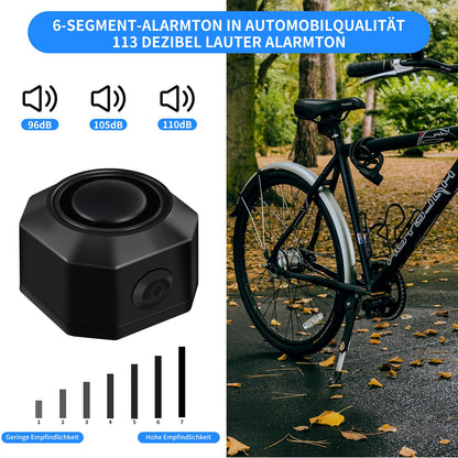 Bicycle alarm system with remote control Wireless - USB-C Waterproof Motorcycle bike tracker Theft protection Anti-theft vibration Scooter scooter alarm Bike alarm
