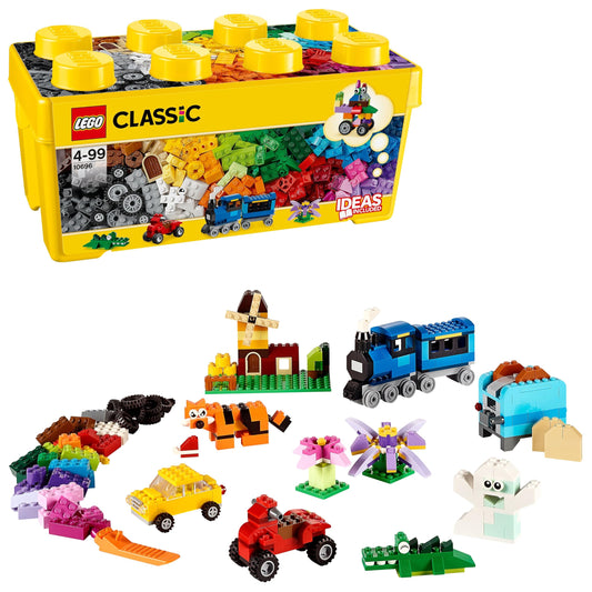 LEGO 10696 Classic Medium Creative Brick Box, building bricks with storage box for kids, gift for boys and girls aged 4 and up