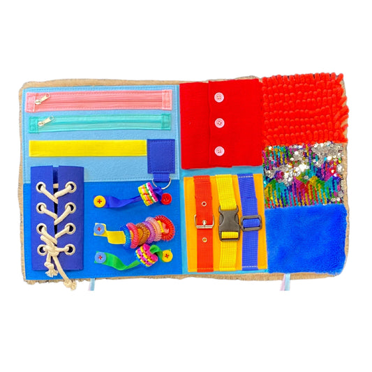 OER Fidget Blanket - Fidget Blanket for Dementia - Adult Activities for Seniors, suitable for Alzheimer's and Autism Therapy - Tool in Dementia Care - Stimulate senses - Dementia Sensory Blanket