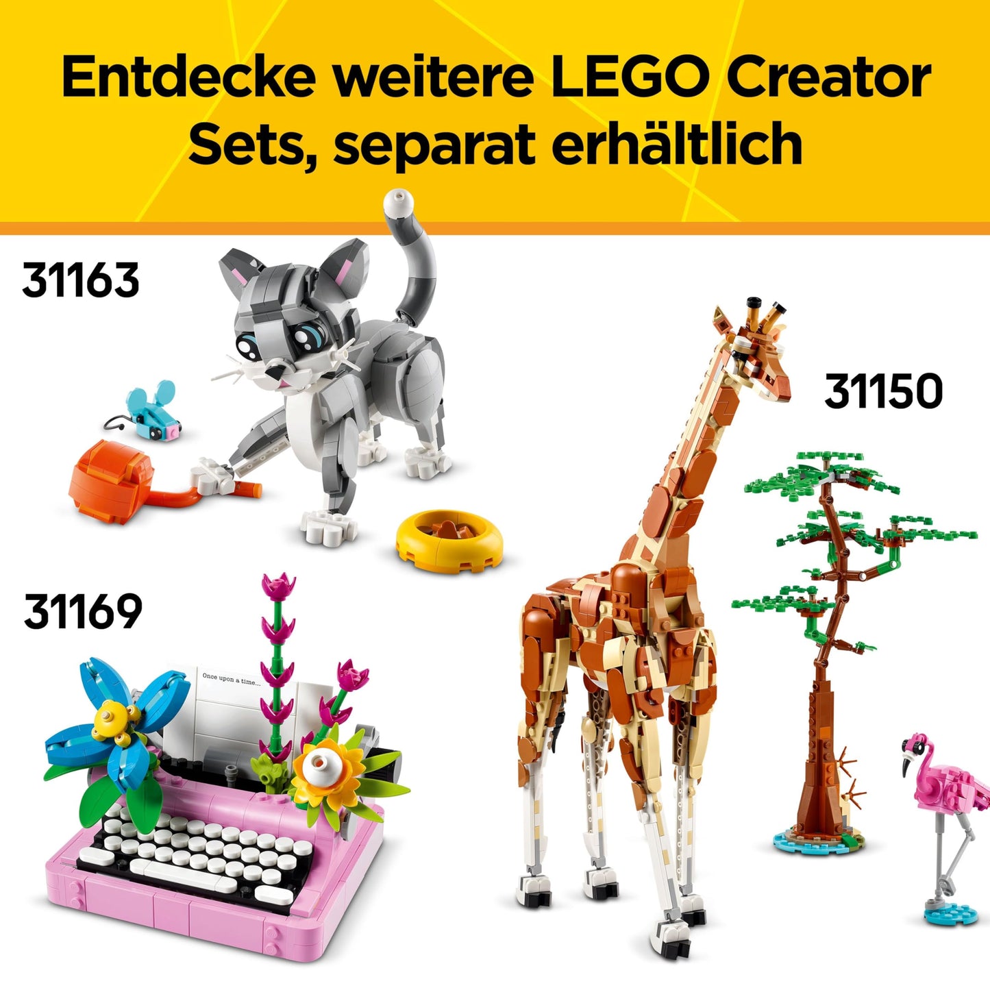 LEGO Creator 3in1 Wild Animals: Panda Family - animal figures transformable into penguins or killer whales - building toy - creative birthday gift for girls and boys aged 8 and up - 31165