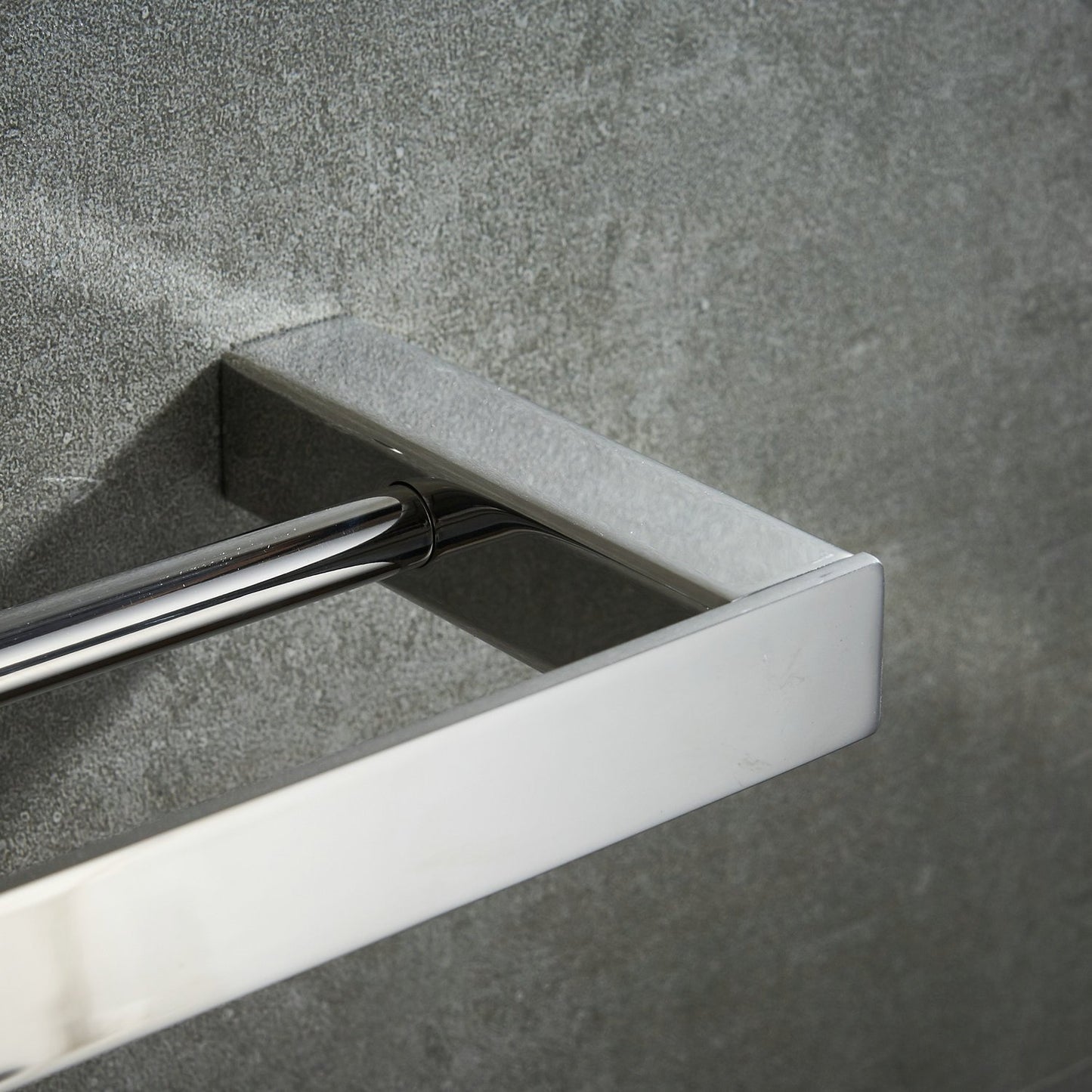 Bathroom toilet double 40cm towel bar wall mounted, stainless steel - polished stainless steel, BA8502C-40