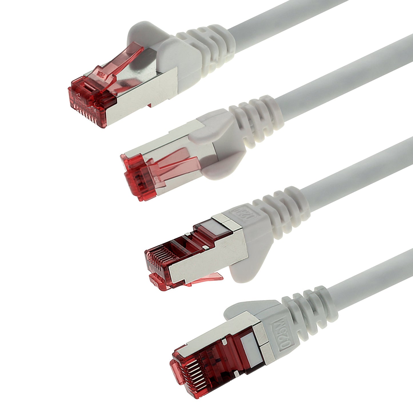 1aTTack.de - 5x 3 meter CAT6 patch cable S/FTP PIMF shielding CAT.6 RJ45 network cable Ethernet cable DSL LAN router switch modem patch panel - white - 5 pieces