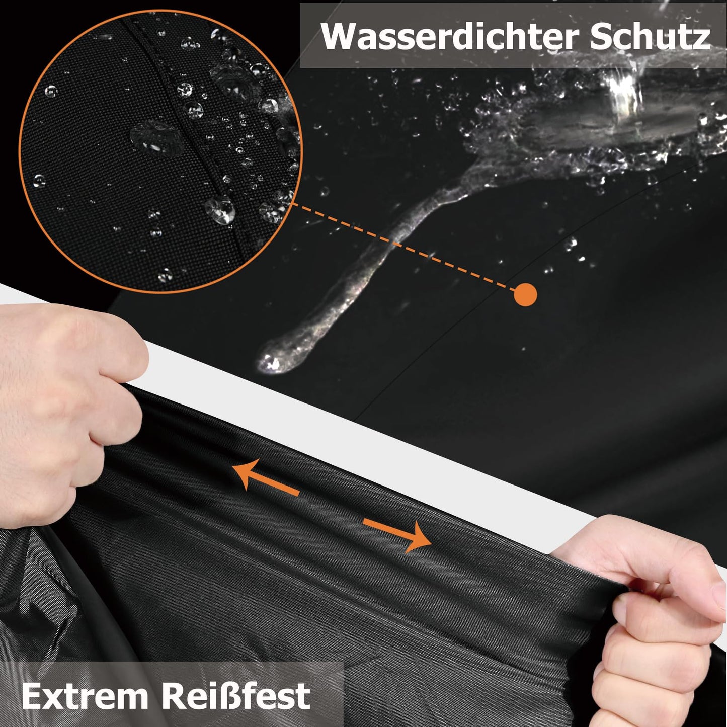 COTOP Bike Cover Waterproof 210T Nylon, High Quality Bicycle Tarp Weatherproof 200 x 80 x 110 cm, Bike Cover With Anti Theft Hole, Carrying Bag, Cover Scooter, e-bikes