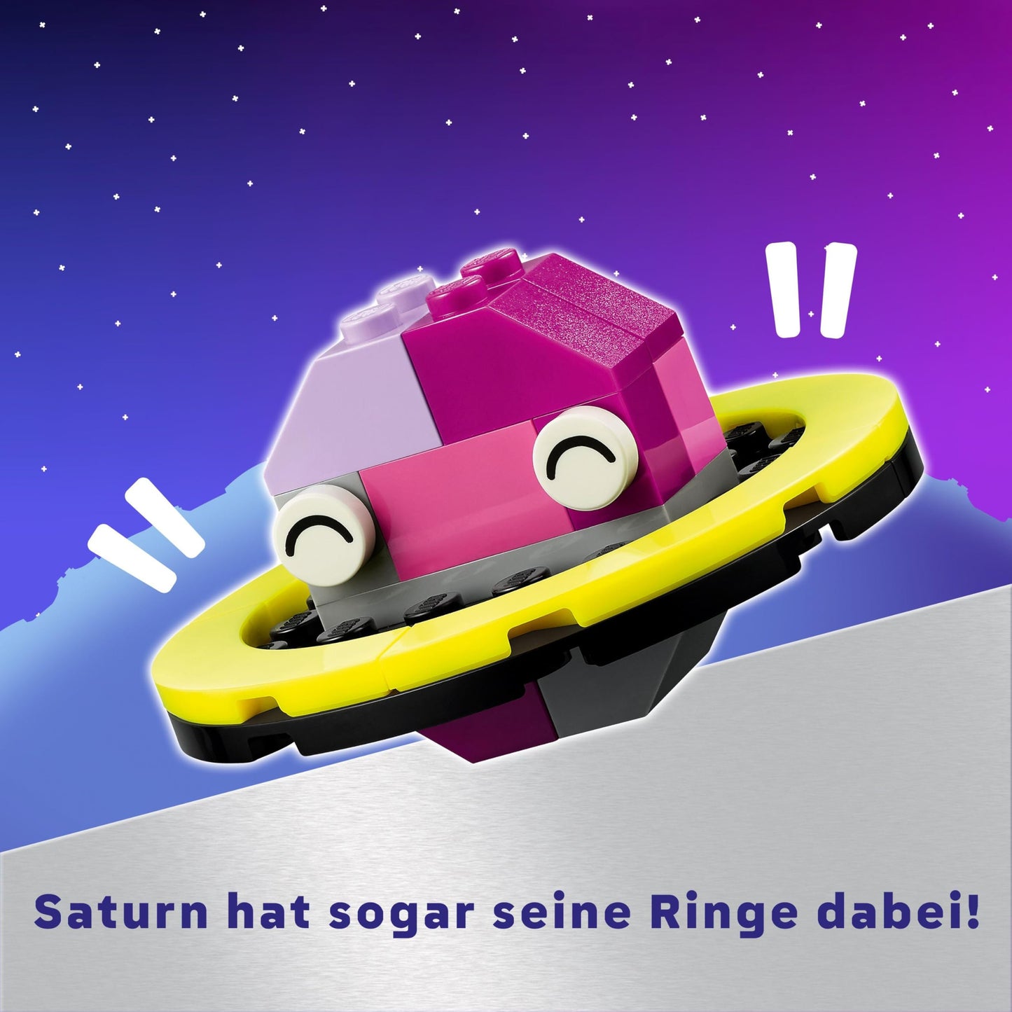 LEGO Classic Creative Space Planets, buildable solar system model for kids, space toy with rocket, spaceship, planets, and alien, gift for children, boys and girls ages 5 and up 11037.