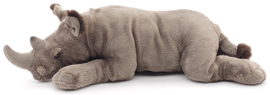 Uni-Toys - Large rhinoceros, lying down - 54 cm (length) - Plush rhino - Stuffed animal, cuddly toy