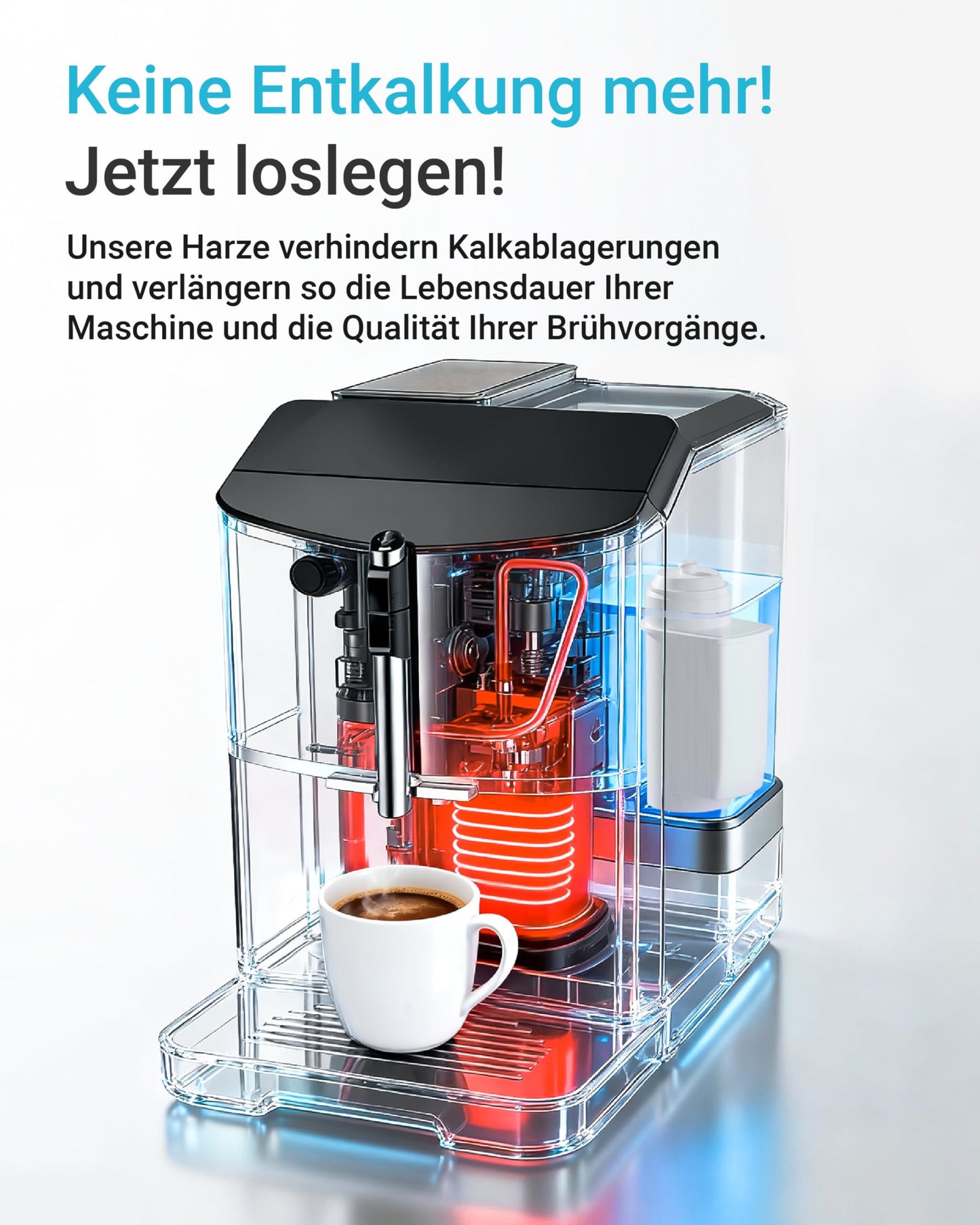 AQUA CREST water filter replacement for Brita® Intenza; Siemens® TZ70033, TCZ7003, EQ. Series; Bosch® 12008246 - including various models from Neff® & Gaggenau®, reduce PFAS, PFOA/PFOS (6).