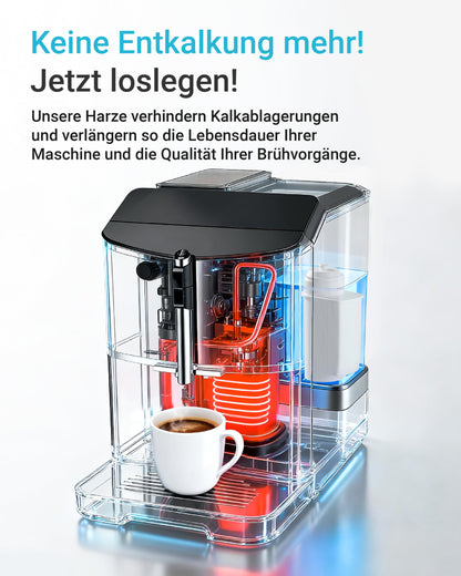 AQUA CREST water filter replacement for Brita® Intenza; Siemens® TZ70033, TCZ7003, EQ. Series; Bosch® 12008246 - including various models from Neff® & Gaggenau®, reduce PFAS, PFOA/PFOS (6).