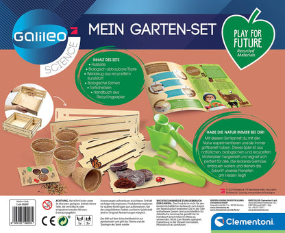 Clementoni Galileo Play for Future - My Garden Set, plant fan experiment kit, home science, botany & biology for kids 7+. 59207