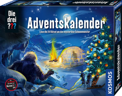 The three ??? Advent calendar by KOSMOS 632533. Solve the 24 exciting puzzles about the mysterious snow monster. Toy and puzzle advent calendar for kids aged 8 and up.