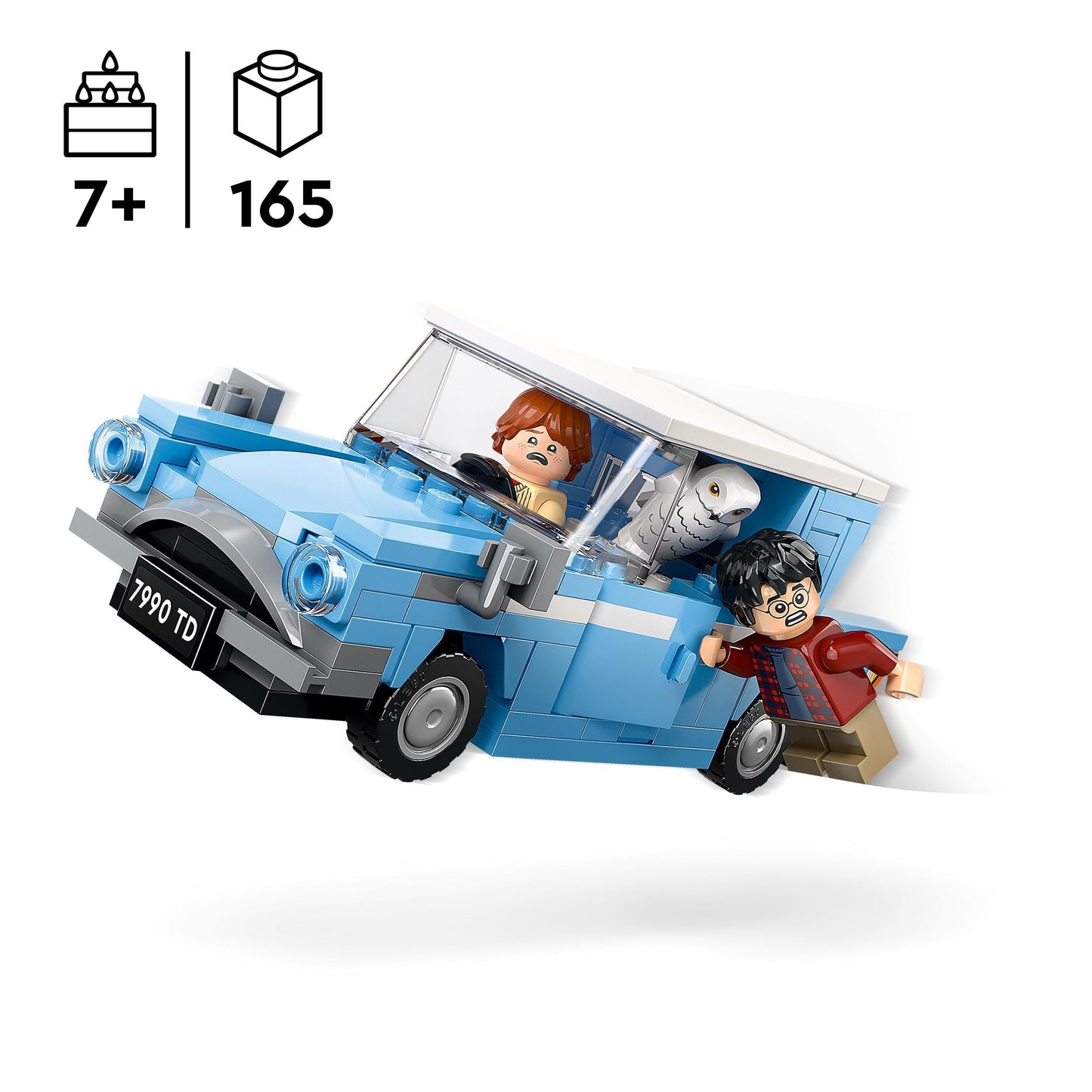 LEGO Harry Potter Hagrid's Hut: A Unexpected Visit Set & Harry Potter Flying Ford Anglia, a buildable toy car.