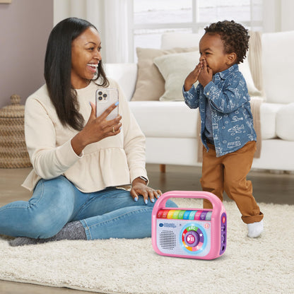 VTech Baby My First Music Player - With 40 songs, Bluetooth, and recording function - For children aged 2-5 years, Pink