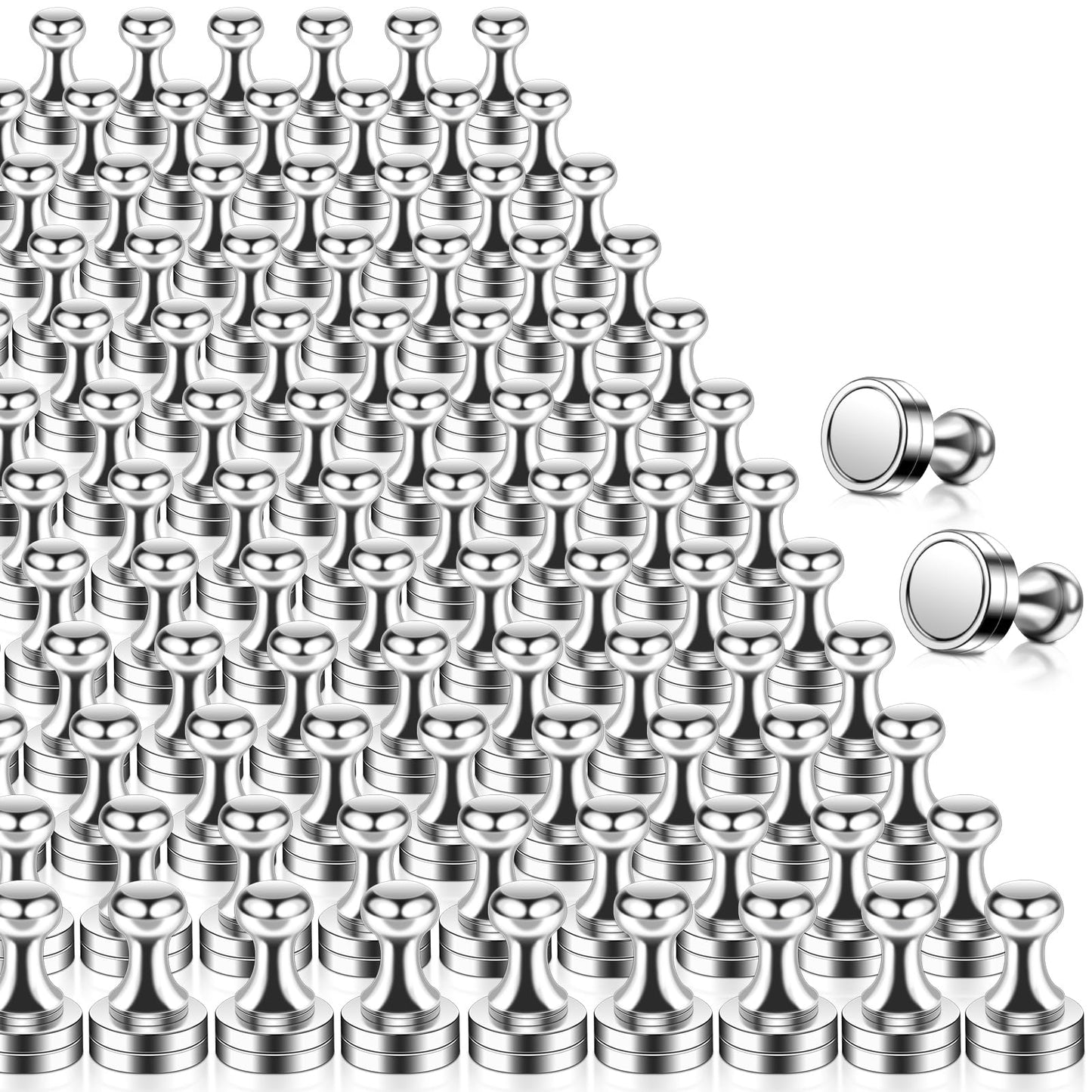 100pcs Strong Neodymium Magnets N52 - Mini magnet for refrigerator, magnetic board, cone magnets, pegboard, bulletin board, whiteboard