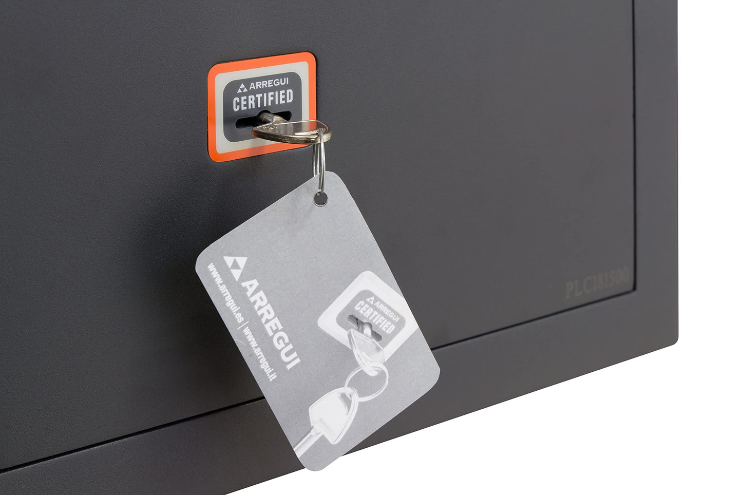 ARREGUI Plus C 180320 Safe Security Level S2 | Steel furniture safe with Class A certified high security lock | Safe for home or business | Safe with key | 25 x 35 x 25cm | 15L