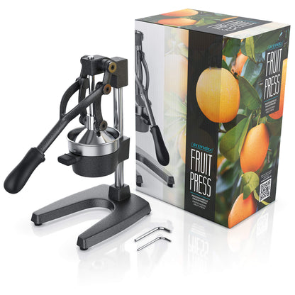 Arendo - Juice Press - Manual Juicer Stainless Steel - Mechanical Juicer - Orange Press Citrus Press Manual with Lever - for Oranges Grapefruits Citrus Fruits - solid construction