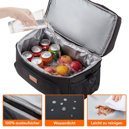 Lifewit large cooler bag for 27/32/48 cans, insulated lunch tote, lightweight, portable cooler, double-layered for picnics, beach, work