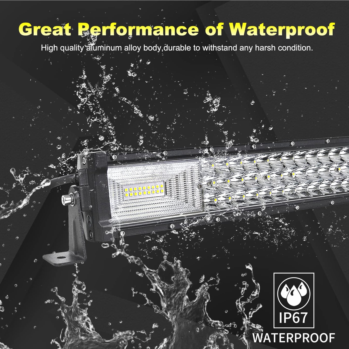 Willpower 42 inch 107CM 540W LED work light bar, LED spotlight 12V 24V, waterproof floodlight spot combo LED bar for off-road vehicle tractor, auxiliary spotlight reverse light bar.