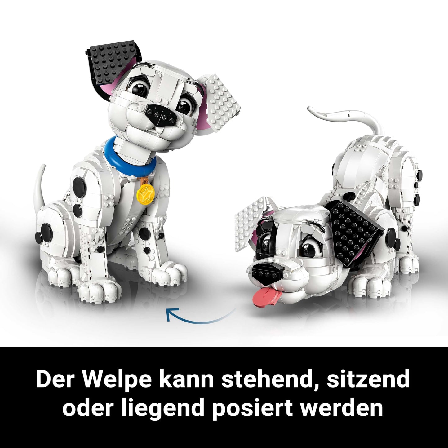 LEGO | Disney 101 Dalmatians Puppy - Adult Building Set - Transforms into 6 cute puppies with rotating head and tail - DIY Home Decor - Gift idea for fans - 43269