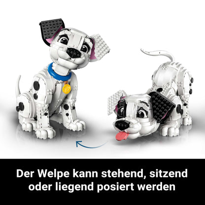 LEGO | Disney 101 Dalmatians Puppy - Adult Building Set - Transforms into 6 cute puppies with rotating head and tail - DIY Home Decor - Gift idea for fans - 43269