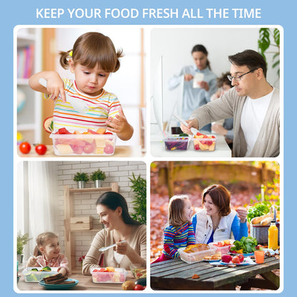 Hibisaws 12-piece food storage containers with lids are perfect for meal prep. They are freezer-safe, BPA-free, and 100% airtight. The set includes 6 x 1L and 6 x 0.5L containers, making it versatile for all your food storage needs.