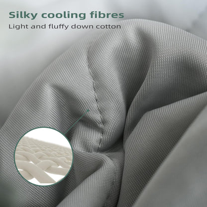 Laneetal Cooling Blanket, lightweight summer blanket with Arc-Chill Q-Max > 0.45 cooling fibers, self-cooling blanket for humans, summer bedspread for sleeping, throw blanket, couch blanket, travel blanket in Grey 150x200 cm