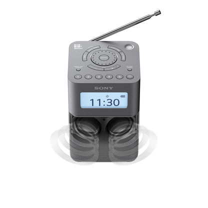 Sony XDR-V20D radio, DAB+, with stereo speakers, grey.
