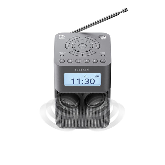 Sony XDR-V20D radio, DAB+, with stereo speakers, grey.