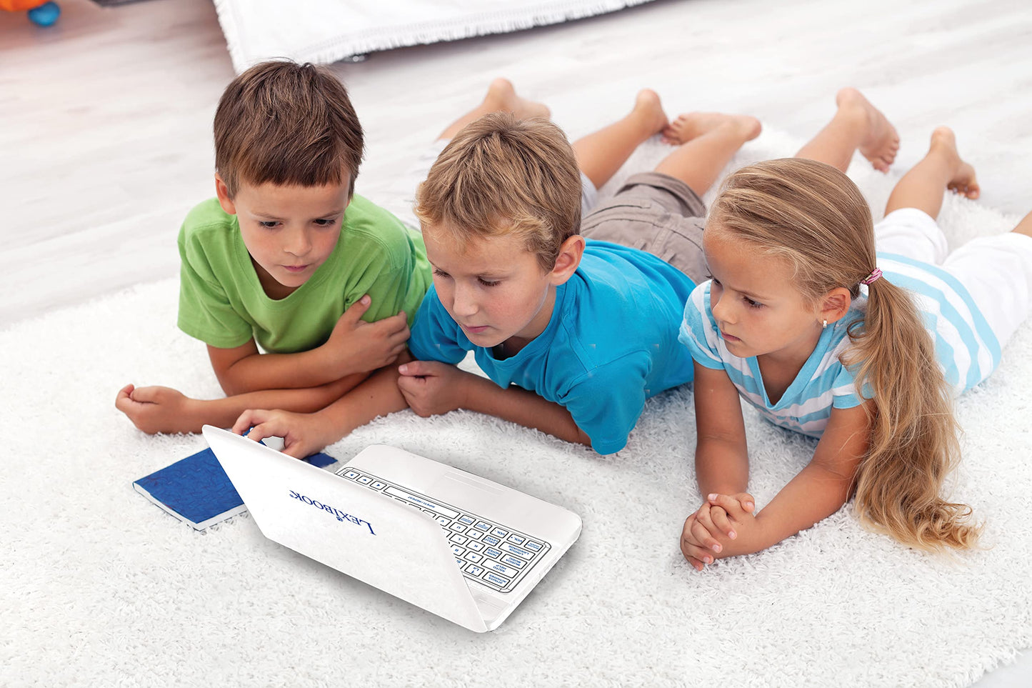 Lexibook, educational toy with 124 activities for learning math, writing, logic, telling time, games, and music, White, JC598i5