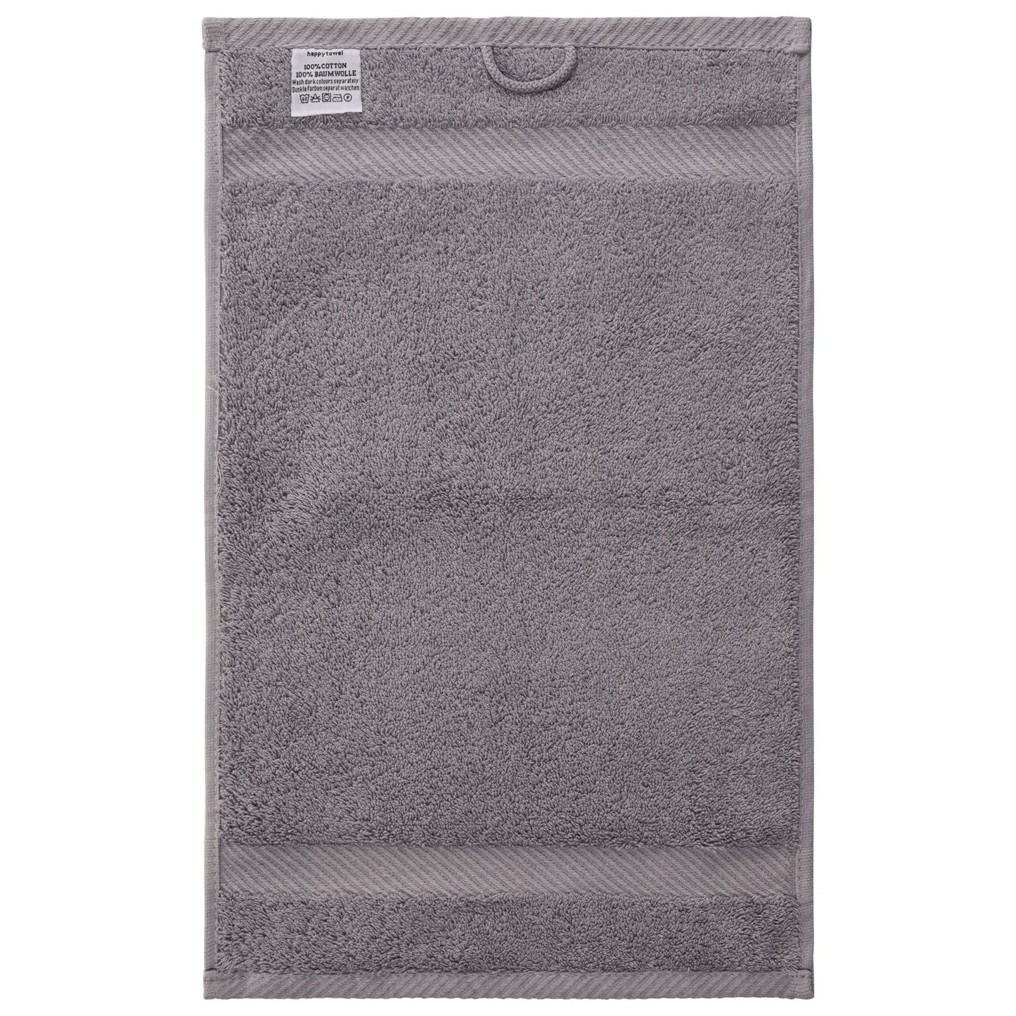 Luckytowel 10 Piece Set Sauna Towels 80x200 cm 100% Cotton, 600g/m² Oeko-Tex Sauna Towel Set 10 Pack Gray