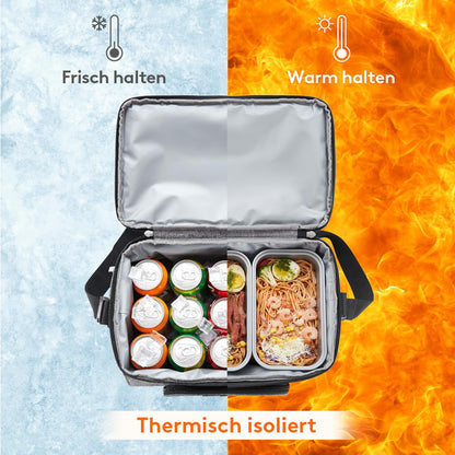 Lifewit 23L large cooler bag for 27/32/48 cans, insulated lunch bag, lightweight, portable cooler bag, double layer for picnic, beach, work, travel.