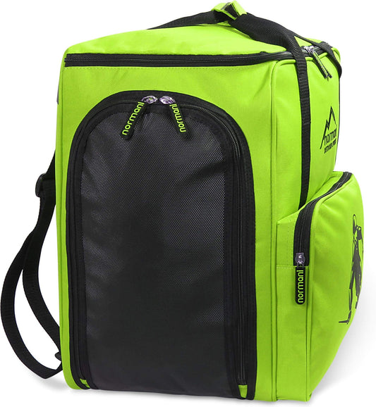 Normani ski boot bag with separate helmet compartment and backpack function Alpine DEPO color Lime