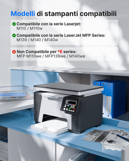 GPC IMAGE 142A with Chip Toner Cartridge Compatible with HP 142A W1420A 142X W1420X for HP Laserjet MFP M140w Toner Laserjet M110w M110 M140 M139w M139 (1 Black)