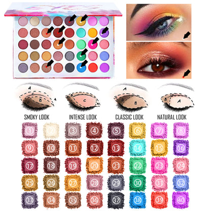 FantasyDay Multi-function Exquisite Makeup Gift Set Cosmetic Makeup Kit for Face, Eyes, and Lips - Makeup Palettes Makeup Case with Eyeshadow Palette, Lipstick, Blush, Mascara, Brushes